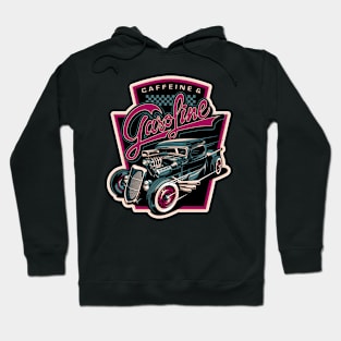 Vintage car caffeine and gasoline Hoodie